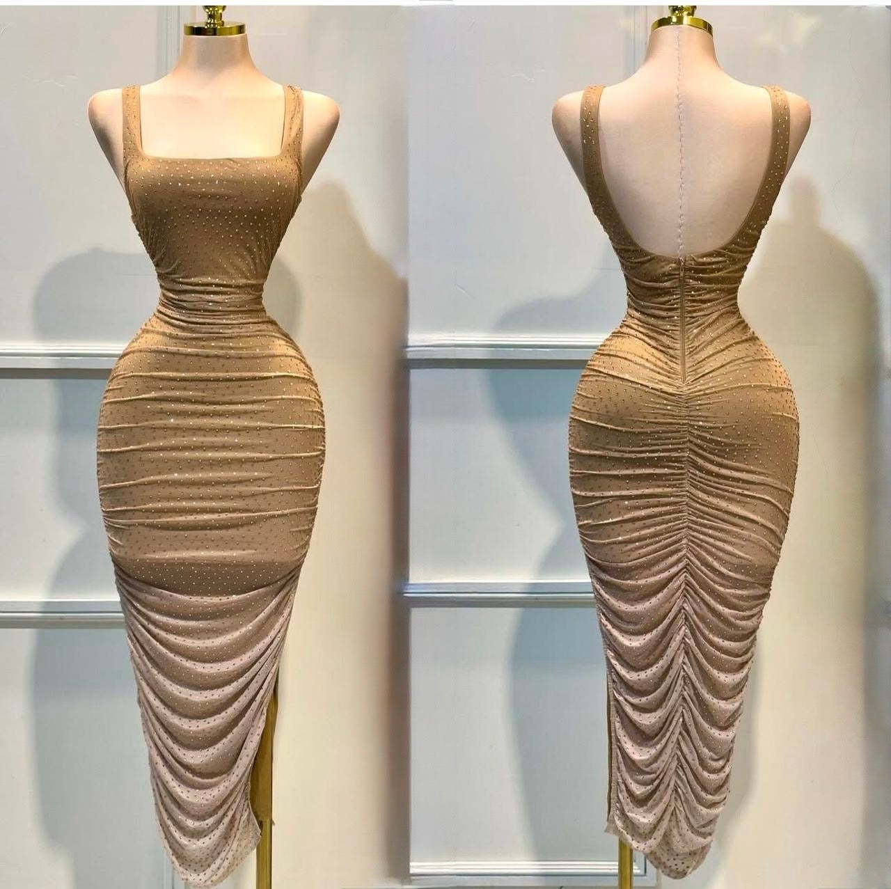 ✨ Vestido “Luxe Nude” – Brilla con elegancia ✨