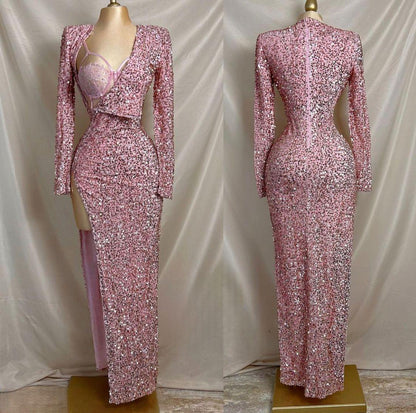 Glamour Rosé Vestido