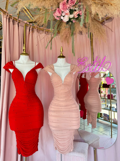 Pasión Escarlata Vestido