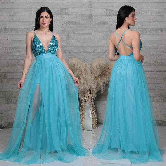 Aqua Vestido