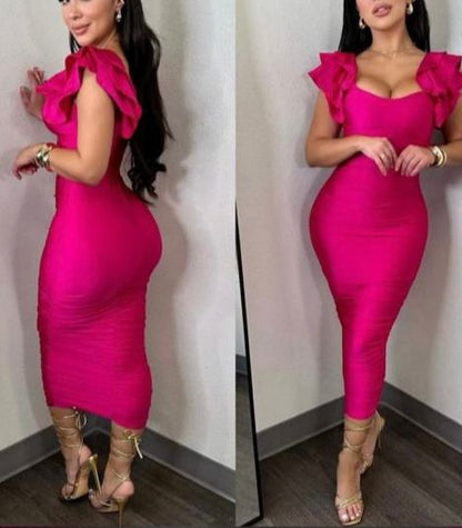 Vestido Fucsia Sensación