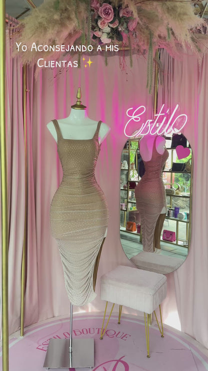 ✨ Vestido “Luxe Nude” – Brilla con elegancia ✨